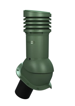 Kominek wentylacyjny (izolowany) EVO do blachodachówek i blach trapezowych Zielony