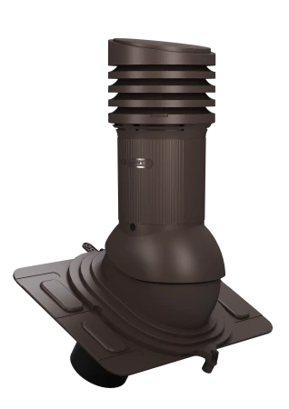 Kominek wentylacyjny (izolowany) EVO UNIWERSALNY do blachodachówek i blach trapezowych Ciemny Braz