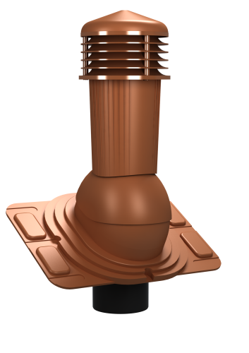 Przejdź do produktu Kominek wentylacyjny PLUS - UNIWERSALNY do blachodachówek i blach trapezowych - fi 125 