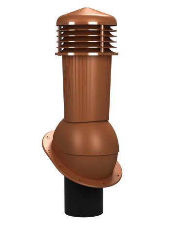 Przejdź do produktu Kominek wentylacyjny PLUS - NORMAL na pokrycia bitumiczne, blachy płaskie, rąbek - fi 125