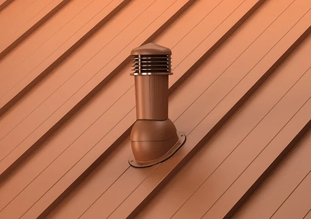 Kominek wentylacyjny PLUS NORMAL na pokrycia bitumiczne, trapezowe, blachy płaskie - fi 125