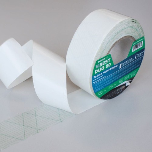 Przejdź do produktu Taśma dwustronnie klejąca (20 mm.) do łączenia membran i folii dachowych - 25 mb.